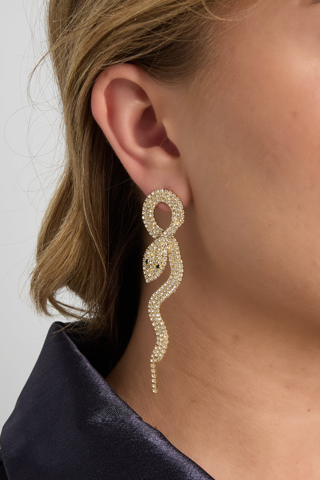 Pendientes colgantes de cobre con diseño de animales, elegantes y lujosos, para Navidad, para mujer.