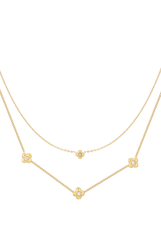 collar de flores