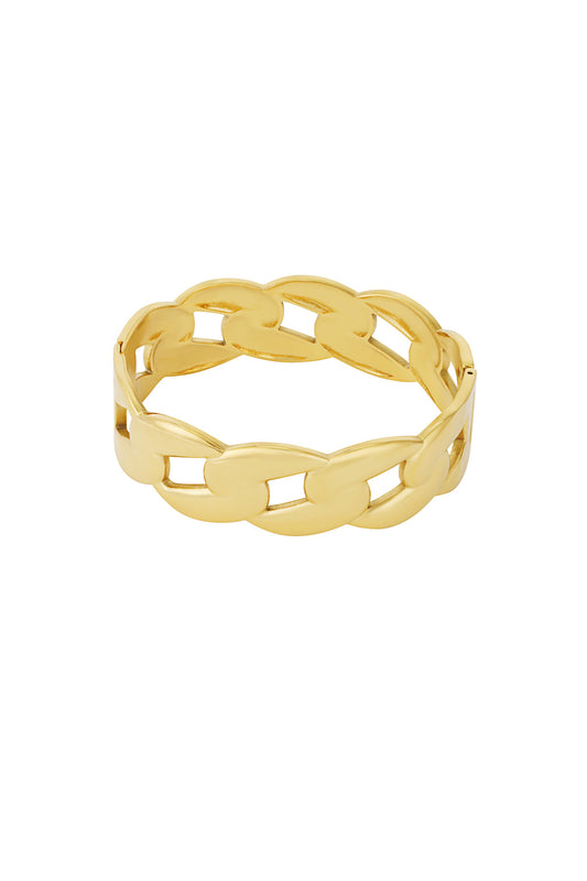 Brazalete de eslabones atrevidos