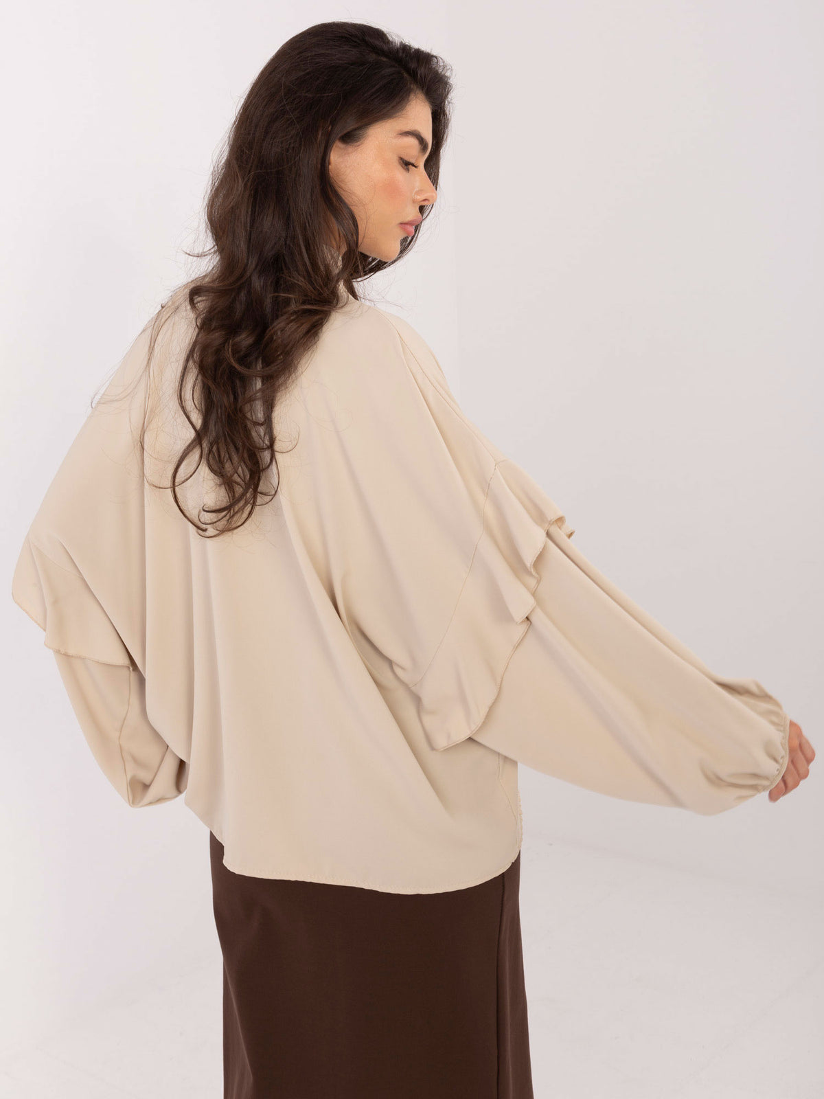 Blusa Elegante con Lazada y Mangas Abullonadas