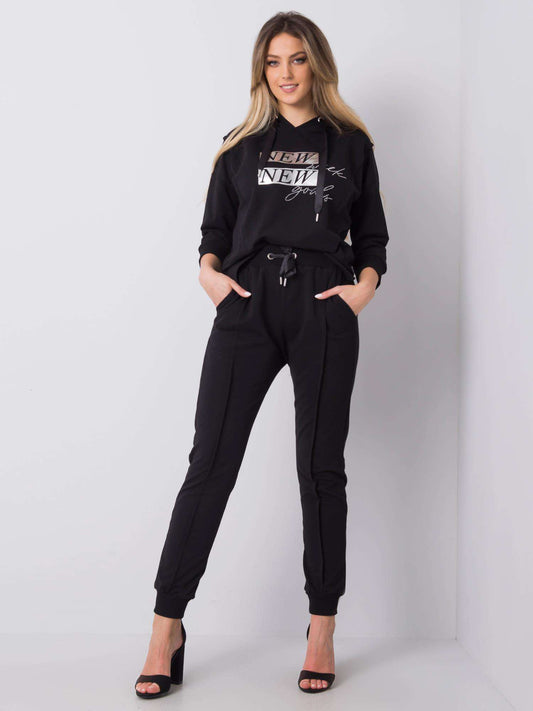 Conjunto Deportivo de Sudadera y Pantalón Negro