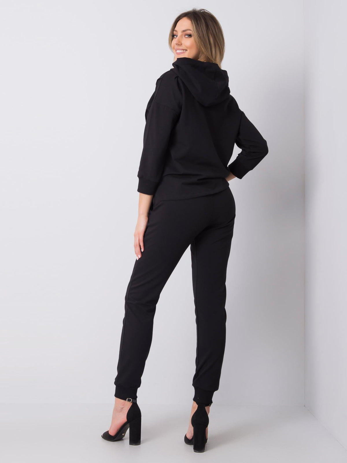 Conjunto Deportivo de Sudadera y Pantalón Negro