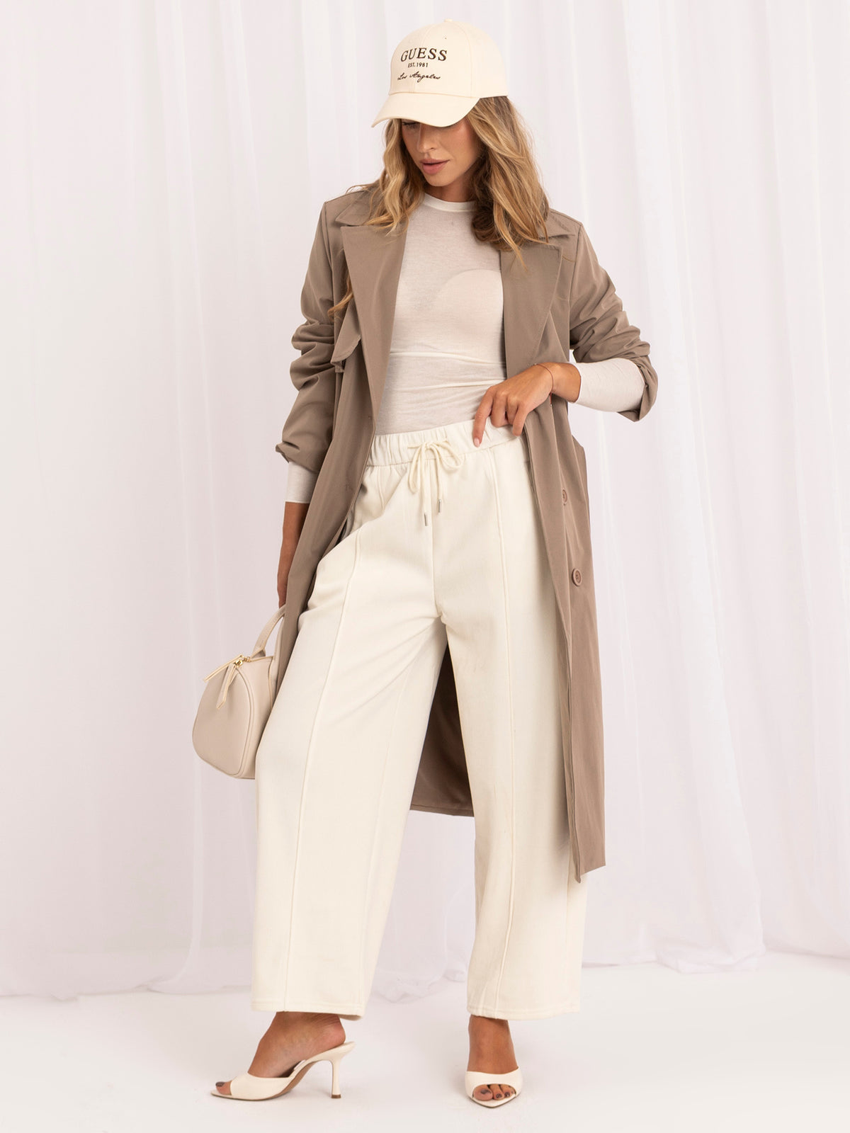 Pantalón Ancho de Pana – Beige Claro
