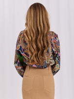 Blusa Mia de Estampado Paisley y Manga Larga